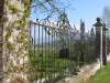 Il cancello in ferro battuto fatto da Carlo Rizzarda per questa villa in provincia di Belluno