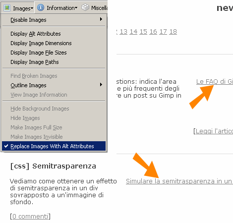 Per verificare la presenza di alt comprensibili: Images - Replace images with alt attributes