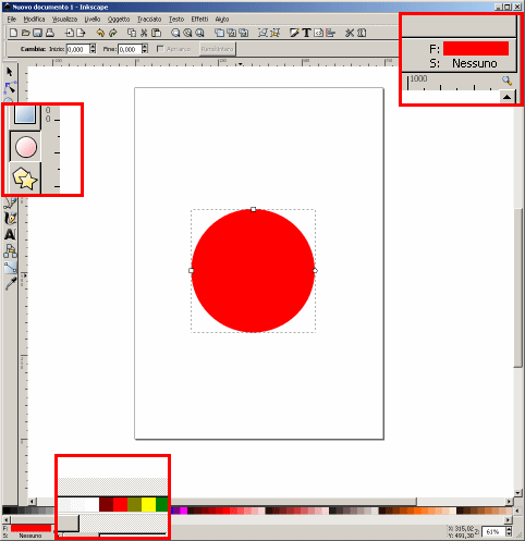 Inkscape - Costruiamo una palla - Il cerchio