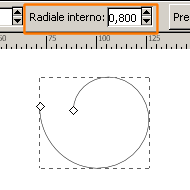 Posizione del radiale interno